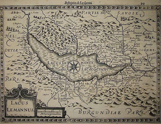 Mercator Gerard - Hondius Jodocus Lacus Lemannus 1630 Amsterdam 